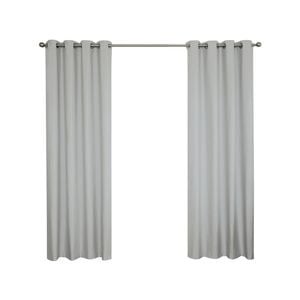 Windoware 120 x 223cm Steel Ultimate Eyelet Blockout Curtain - 2 Pack
