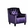 Milan Two Tone Tufted Plum New Velvet Club Chair