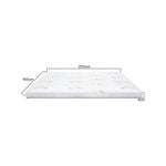 Memory Foam Mattress Topper with Bamboo Cover - King