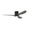 Fanforce Ares 52" Low Profile Smart DC Ceiling Fan LED Light Remote Black/Black
