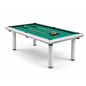TOPONE 8FT Outdoor Billiard Table Weather Resistant Aluminium Frame Pool Table