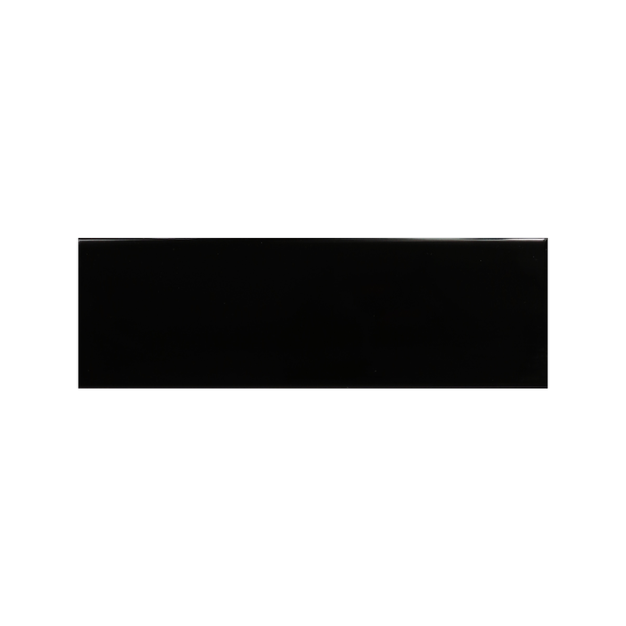 Johnson Tiles 100 x 300mm 1.2m² Black Gloss Tile - 40 Pack