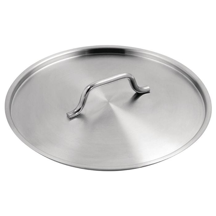 Vogue Saucepan Lid Heavy Duty Stainless Steel M952 320mm Professional Commercial Kitchen Cookware