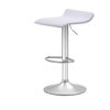 2pc Urban Style Craig Bar Stool Set Gas Lift Chair Furniture White