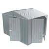 Build-a-Shed 3.0 x 2.3 x 2.3m Gable Double Hinged Side Door Shed - Zinc