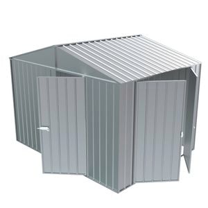 Build-a-Shed 3.0 x 2.3 x 2.3m Gable Double Hinged Side Door Shed - Zinc