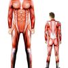 Human Anatomy Muscle Print Mens Halloween Costume - Small
