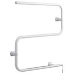Estilo 45W 3 Bar S-Shape White Heated Towel Rail