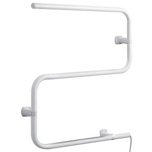 Estilo 45W 3 Bar S-Shape White Heated Towel Rail
