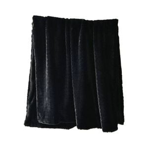 Bianca Tambar Throw Rug Polyester Faux Fur 170x130cm Black