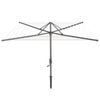 Hills 55m Woodland Grey Medium 8 Line Rotary Clothesline