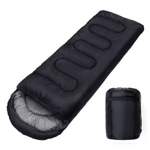 NNEOBA Mummy Sleeping Bag Hollow Cotton Filling Black