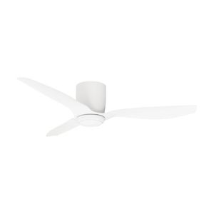 Fanforce 52" Low Profile Smart DC Ceiling Fan With Remote White/White