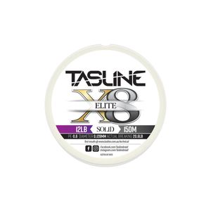 Tasline Elite White 150m Braid Fishing Line 12lb
