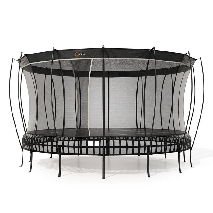 VULY Thunder 2 Jumbo 17.5ft Springless Trampoline with Enclosure - Round Kids Trampolines Bundle With Shade Cover Pro