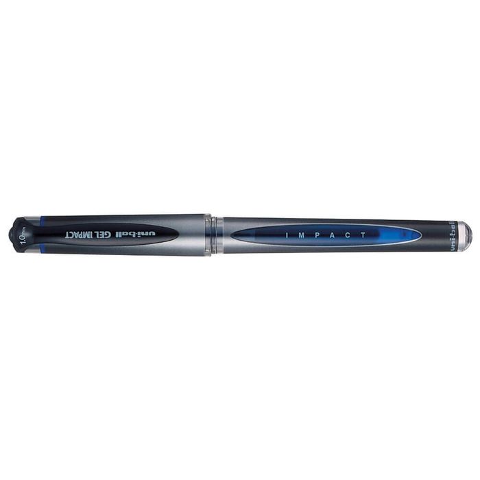 Uni Signo Gel Impact Broad Rollerball Pen (Box of 12) (Blue)