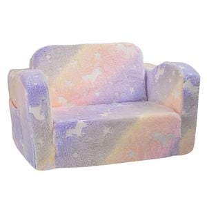 VEVOR 58.5x43.5x32cm Foldable Baby Chair 2-in-1 Lounger Couch for Home
