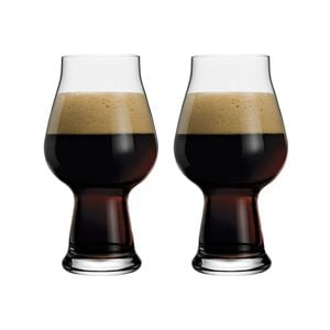 Luigi Bormioli Birrateque 2 Piece Stout Porter Beer Glass Set