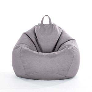 Catzon Bean Bag Chair Cover (No Filler) Linen Washable-DarkGrey(XL)