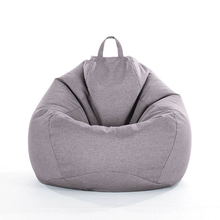 Catzon Bean Bag Chair Cover (No Filler) Linen Washable-DarkGrey(XL)