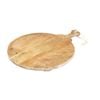Davis & Waddell Provence Mango Wood Round Board 36x47cm - Natural/White
