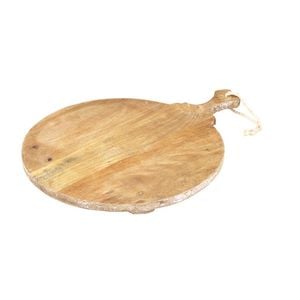 Davis & Waddell Provence Mango Wood Round Board 36x47cm - Natural/White