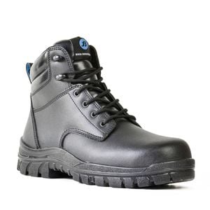 Bata Industrials Black Saturn Leather Lace-Up Safety Boot - Size 9.5
