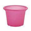 EDEN 25cm Red Transparent Cylinder Planter