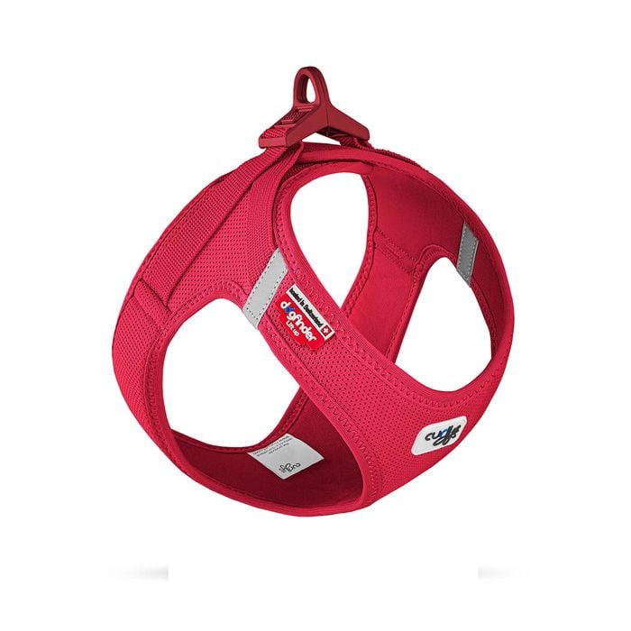 Curli Red Medium Clasp Air-Mesh Dog Vest Harness