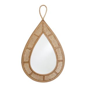 Glass 112cm Mirror Drop Home/Office Nordic/Boho Aesthetic Wall Decor Brown
