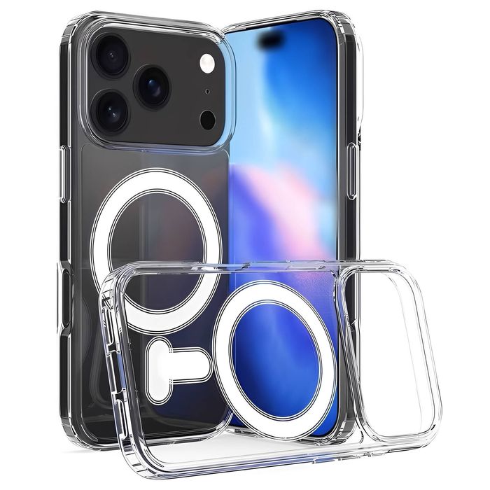 Veloreo Magsafe Shockproof Magnetic Clear Case Cover For Iphone 17 Pro Max