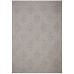 Hufflett 160 x 220cm Perla Light Grey Polyester Rug