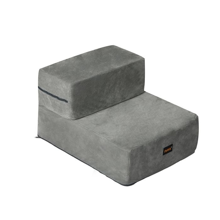 Pawz 2-Step Pet Stairs Flannel 50x40x32CM Grey