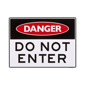 Sandleford 450 x 600mm Do Not Enter Plastic Sign