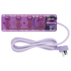 Arlec Clear Pink 4 Outlet Surge Protected Powerboard