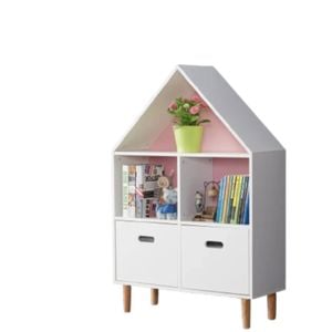 All 4 Kids White Ivy Low Kids Bookcase Storage Unit