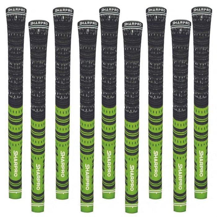 Shappro - Dual Compound Golf Grips - Set of 9 - Green