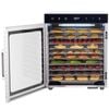 VEVOR 10 Trays Food Dehydrator Machine Silver Stainless Steel 800W Jerky Fruit Drying