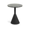 Delano black terrazzo side table -40 cm
