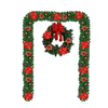 Lifebay Enchanted Glow: Battery-Powered Artificial Christmas Garland Lights