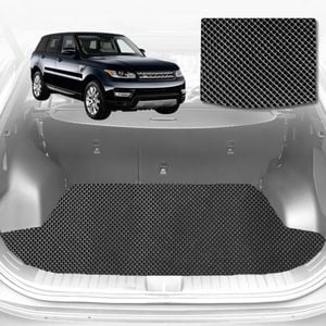 6D Diamond Car Boot Mat for Land Rover Range Rover Sport L4942014-Current-(3rd Row seats up/7 seater)-Cargo Mat-Black-Outback GT