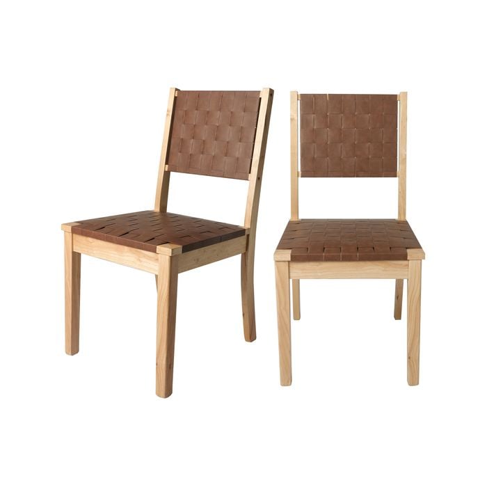 Levede 2x Beech Wood Accent Dining Chairs