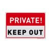 Sandleford 300 x 200mm Plastic Private Keep Out Sign