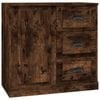 vidaXL Sideboard Buffet Storage Cabinet Cupboard Smoked Oak