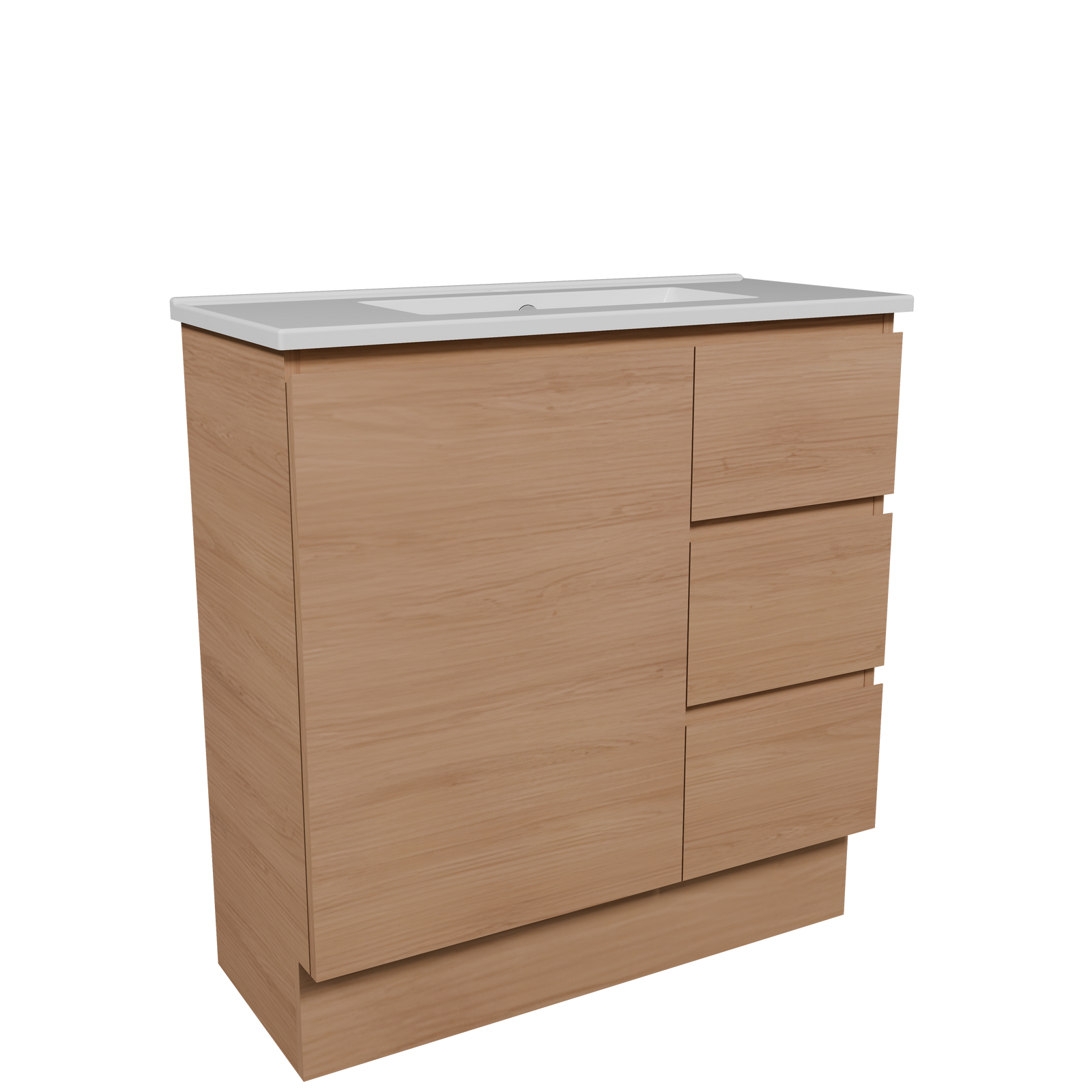 Timberline 800mm Tassie Oak Florida Ensuite Floorstanding Vanity product image