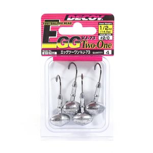 Decoy VJ73 Egg TwoOne Heavy Duty Football Shape Fishing Jighead 1/2oz 2/0