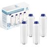 4 Water Filters for Delonghi DLSC002/Magnifica S Evo/Dinamica Plus/Cappuccino Coffee Machine
