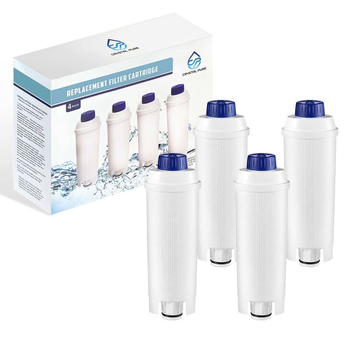 4 Water Filters for Delonghi DLSC002/Magnifica S Evo/Dinamica Plus/Cappuccino Coffee Machine