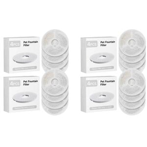 Yes4pets 16 X Pet Dog Cat Fountain Filter Replacement Carbon Ion Exchange Triple Filtration System W7 W8