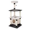 Costway Multi-level Cat Tree Scratching Post Arched Platform Perch Condo-Black